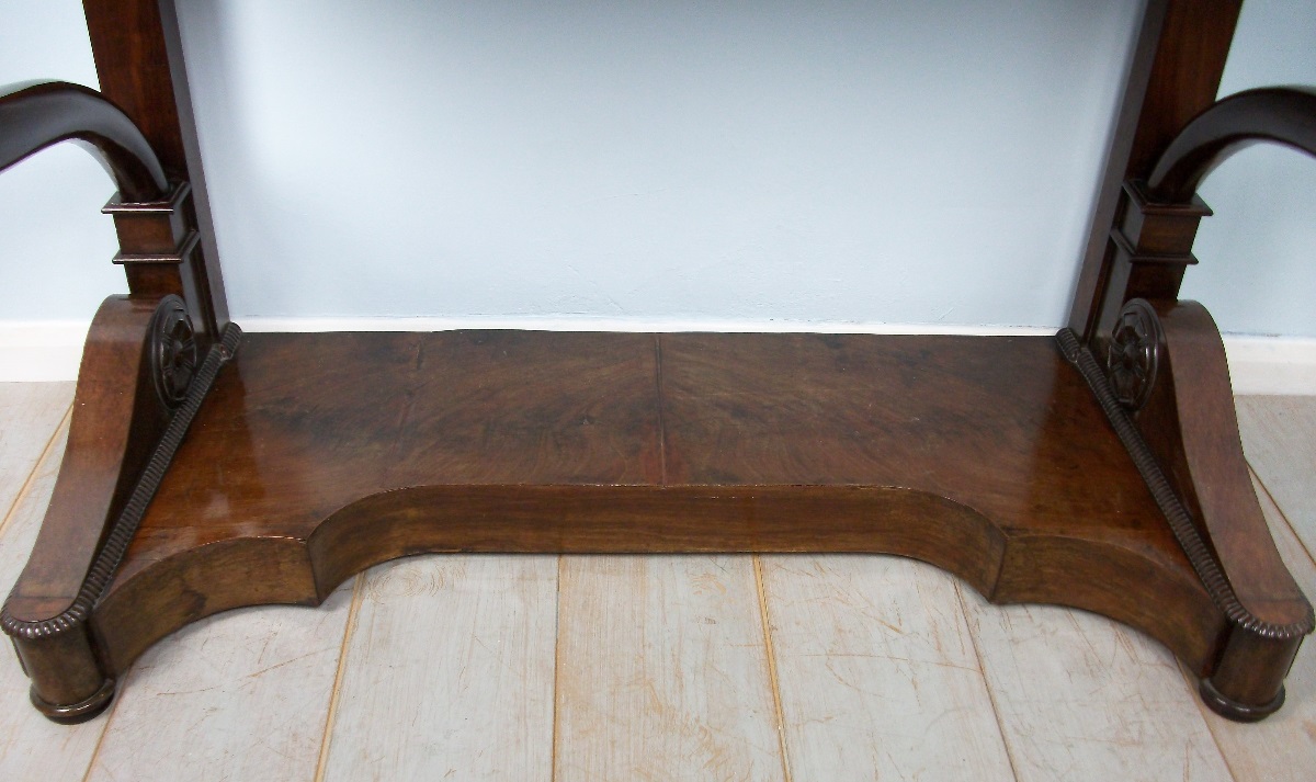 Antique Italian Mahogany Console Table
